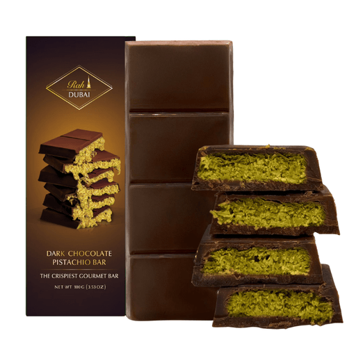 Rah Dubai Chocolate Oscuro de Pistachio 100g - Sabores Market