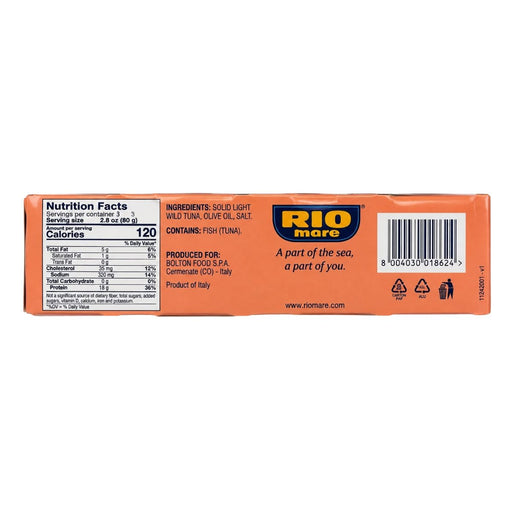 Rio Mare Atun solido en Aceite de Oliva - 3 x 80g - Sabores Market