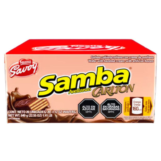 Samba Avellana Carlton Box - 20 Unidades - Sabores Market