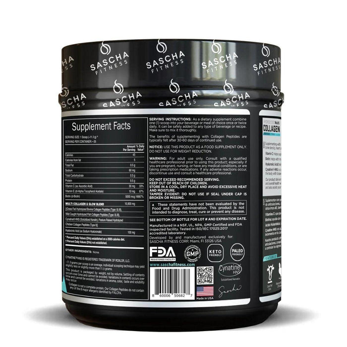 Sascha Fitness Collagen 17.28 oz - Sabores Market