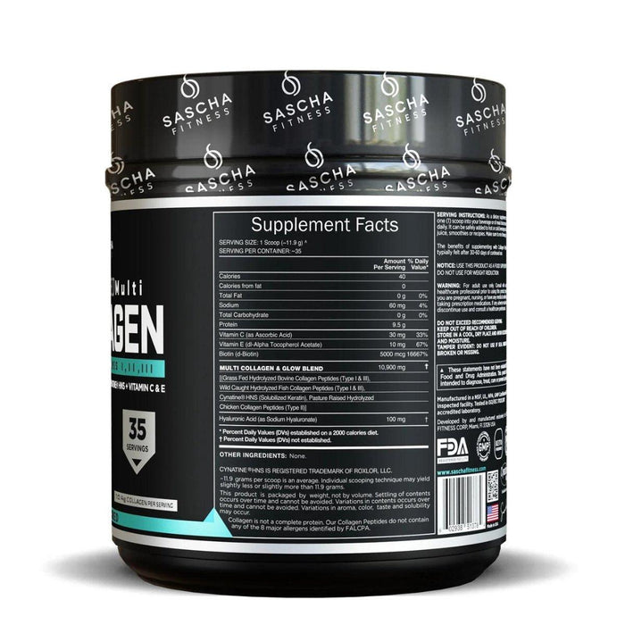 Sascha Fitness Collagen 17.28 oz - Sabores Market