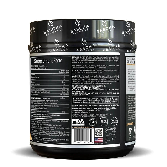 Sascha Fitness Collagen 17.28 oz - Sabores Market
