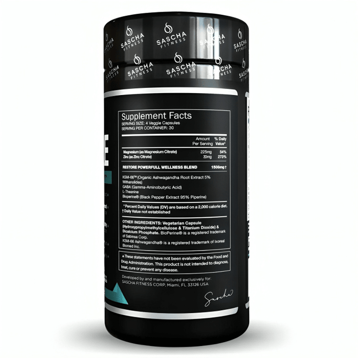 Sascha Fitness Restore Suplemento - Sabores Market