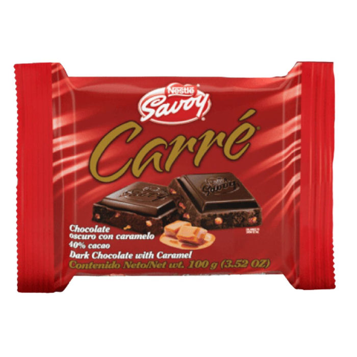 Savoy Carre Oscuro Caramelo 100g - Sabores Market