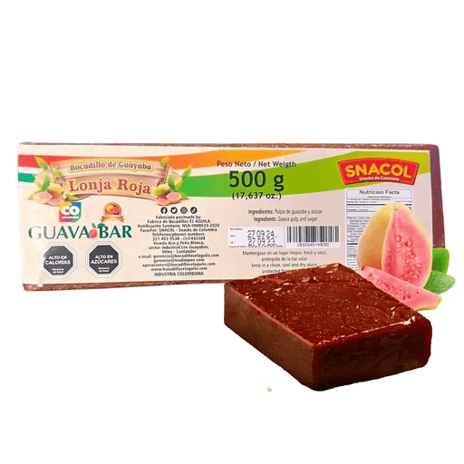 Snacol Pasta de Guayaba 500g - Sabores Market