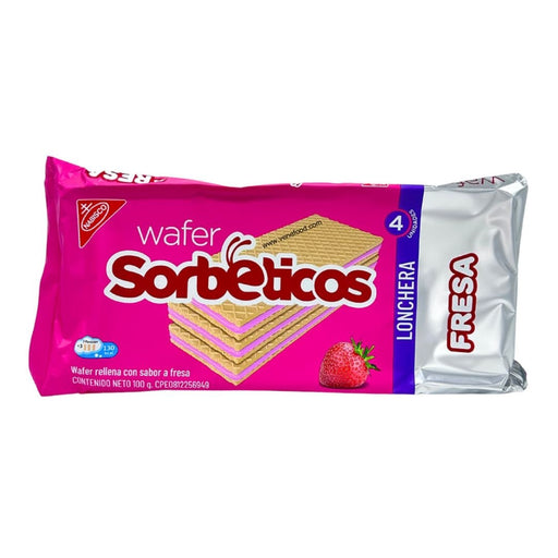 Sorbeticos Lonchera Fresa - 4 Empaques - Sabores Market