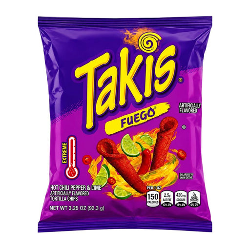 Takis Fuego Chili Picante con Limon 92.3g - Sabores Market
