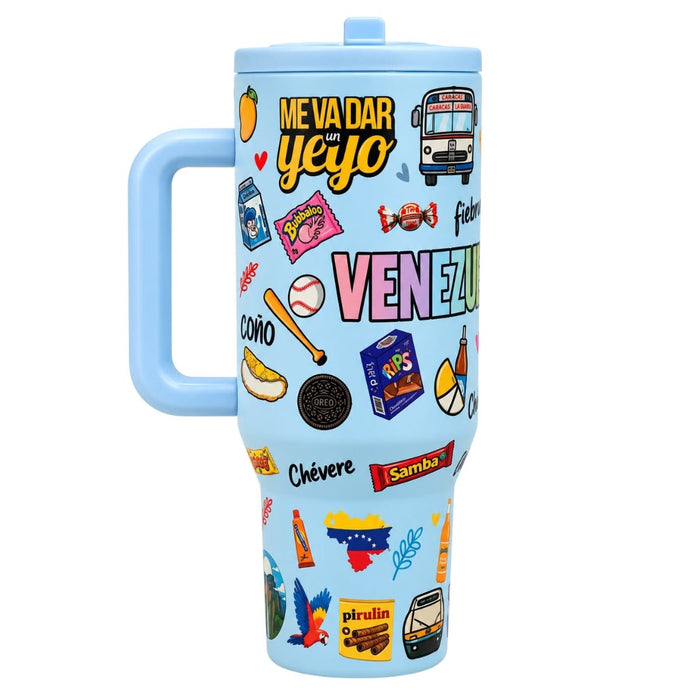 Termo Celeste Venezuela 40 oz - Sabores Market