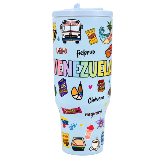 Termo Celeste Venezuela 40 oz - Sabores Market