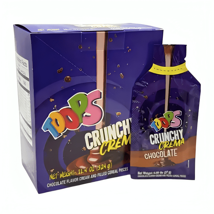 Toops Crunchy Crema Caja - 12 Unidades - Sabores Market