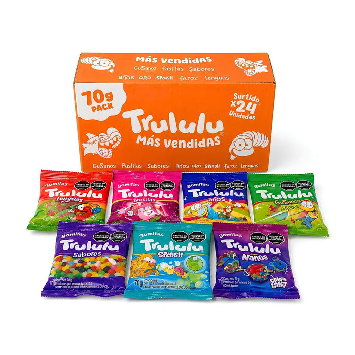 Trululu Gomitas Surtidos Pack de 24 und x 70g - Sabores Market