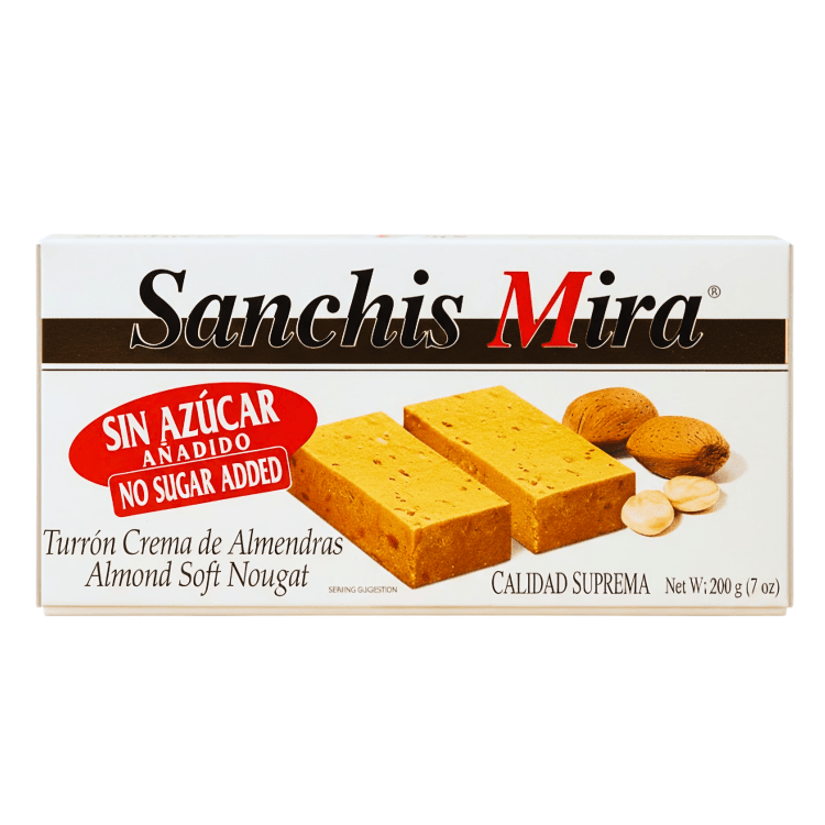 Turron Crema de Almendras Sanchis Mira 200g - Sabores Market