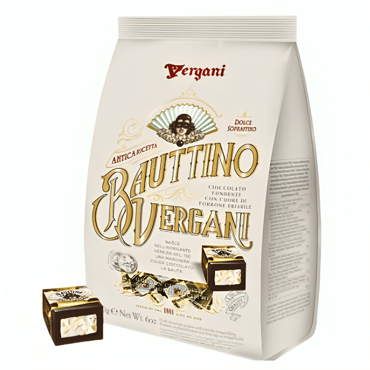 Turron Cubierto de Chocolate Bauttino Vergani 170g - Sabores Market