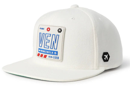 VEN - Venezuela Flat Snapback White/Snow - Sabores Market