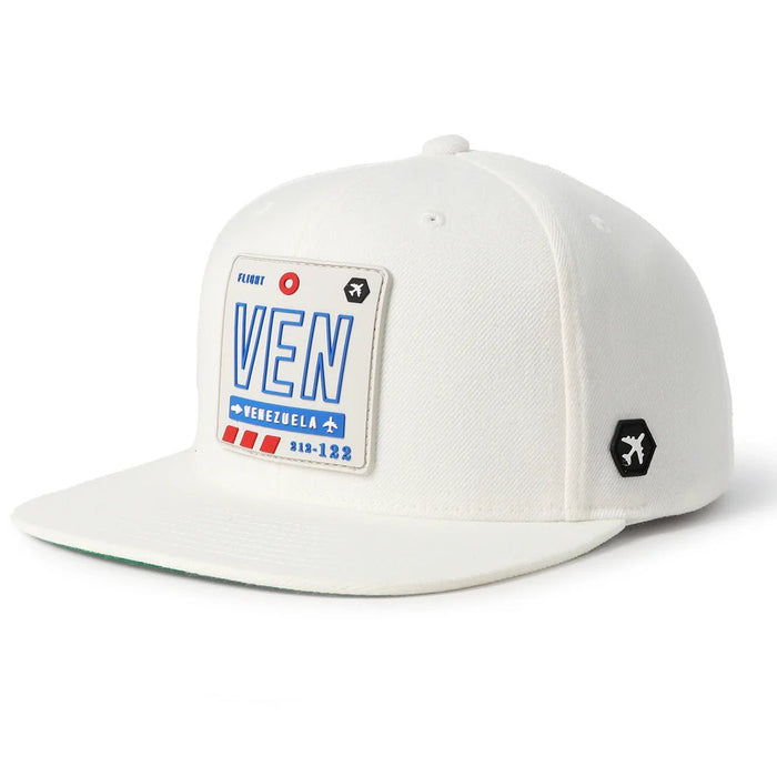 VEN - Venezuela Flat Snapback White/Snow - Sabores Market