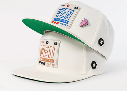 VEN - Venezuela Flat Snapback White/Snow - Sabores Market