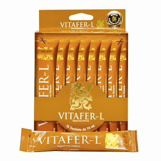 Vitafer - L Display de 16 Unidades x 10ml - Sabores Market