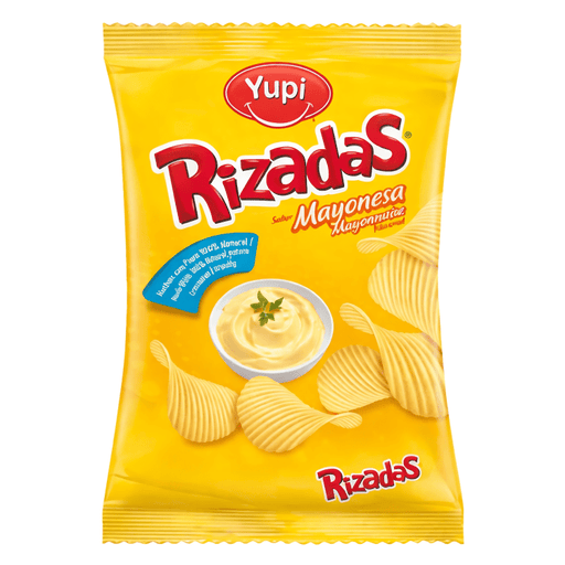 Yupi Rizadas Sabor Mayonesa 115g - Sabores Market