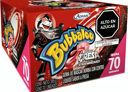 Bubbaloo Fresa - 70 Unidades - Sabores Market