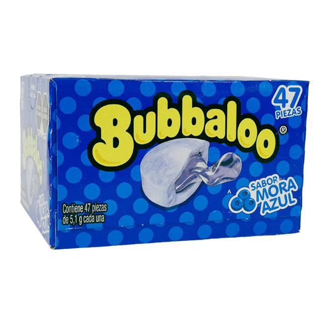Bubbaloo Mora Azul Box - 47 Unidades - Sabores Market
