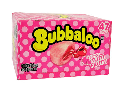 Bubbaloo Tutti Frutti Box - 47 Unidades - Sabores Market