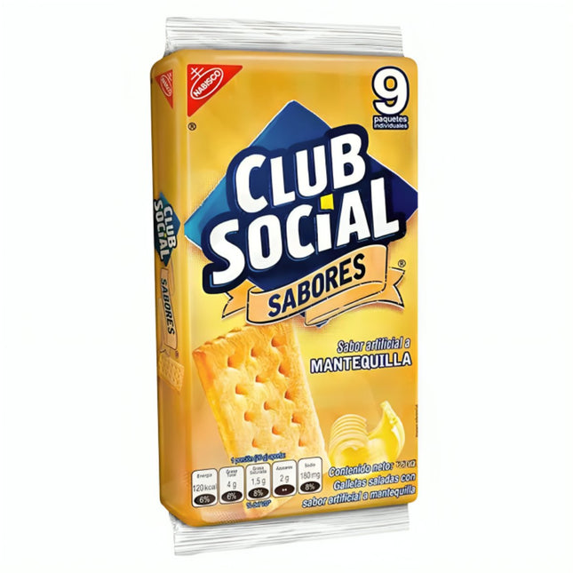Club Social Mantequilla Pack - 9 Unidades - Sabores Market