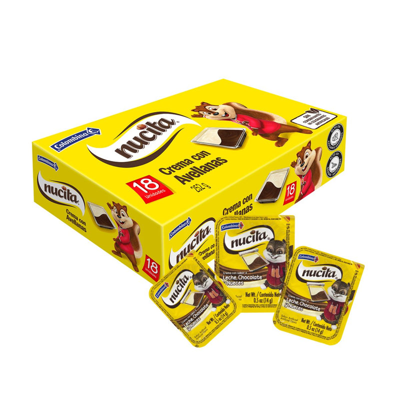 Colombina Nucita Tradicional - 18 Unidades - Sabores Market