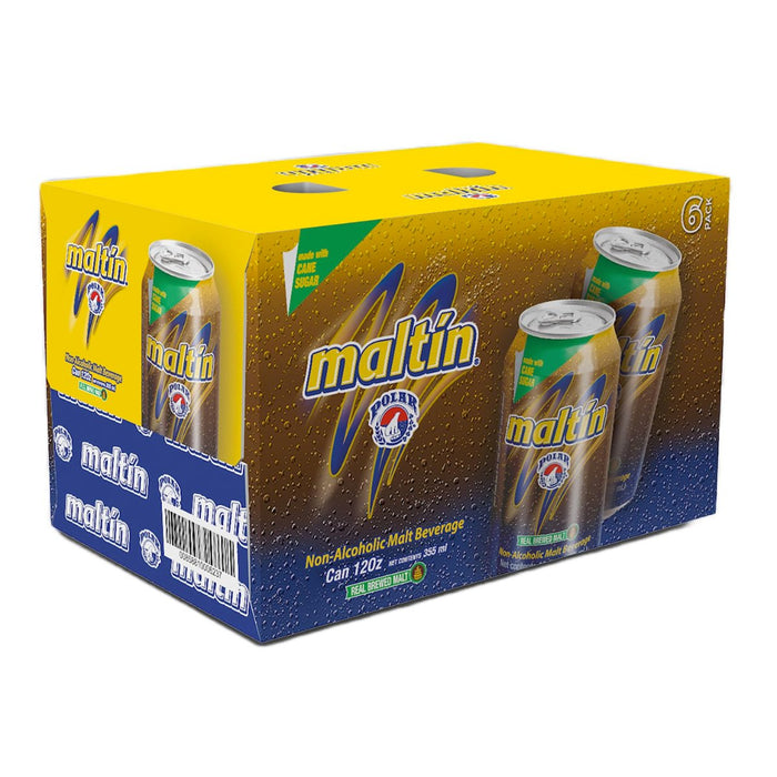 Maltin Polar Malta Lata 12 Oz - 6 Pack - Sabores Market