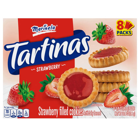 Marinela Tartinas Strawberry - 8 Packs - Sabores Market