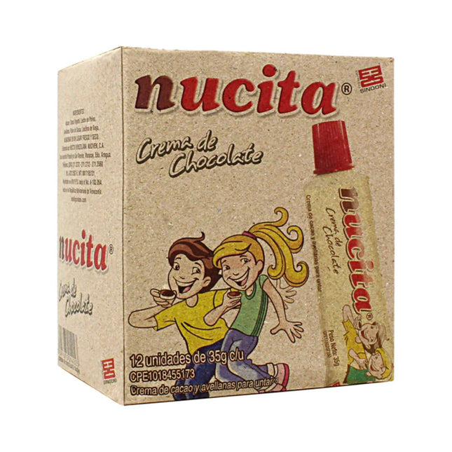 Nucita Crema De Chocolate Tubito Box - 12 Unidades - Sabores Market