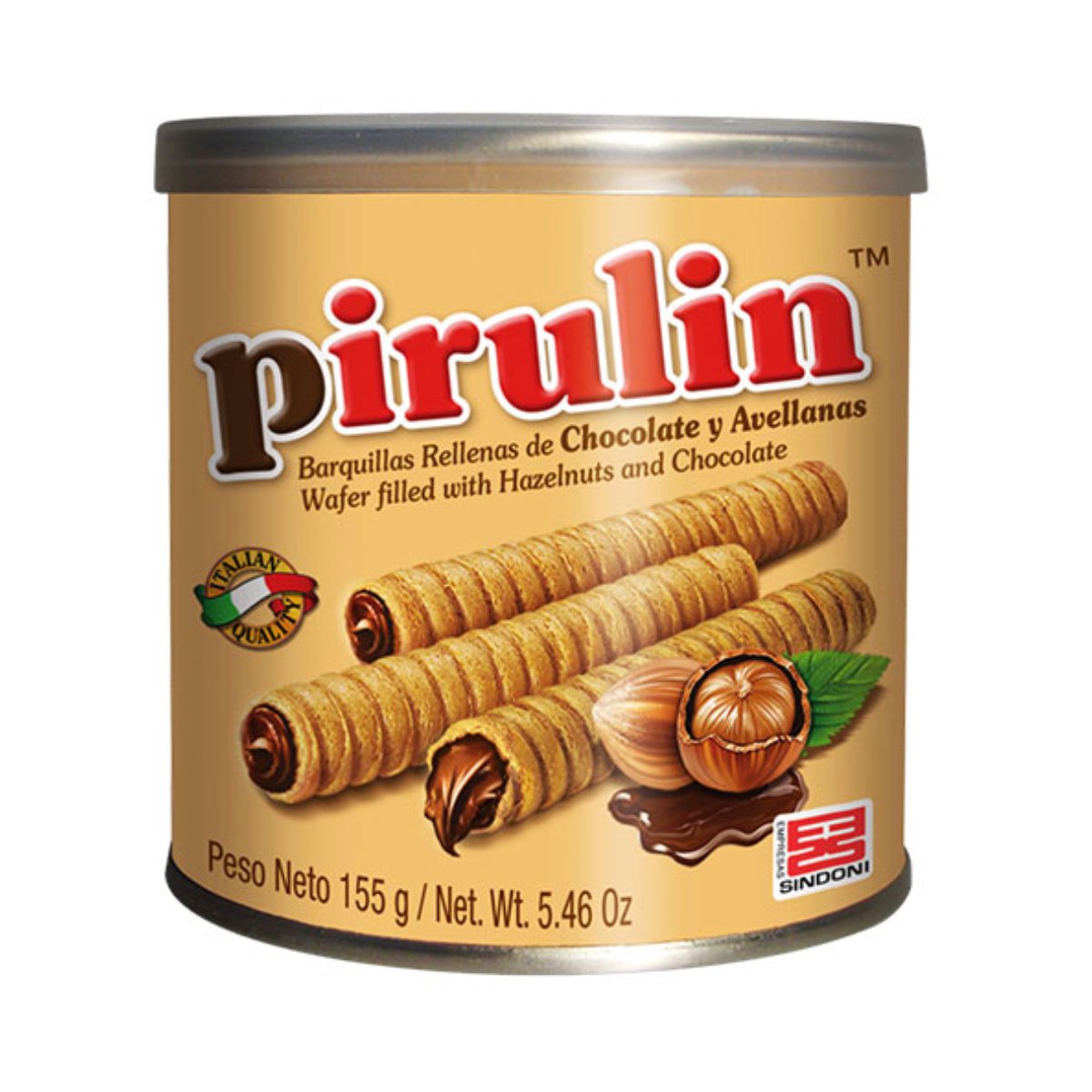 Pirulin Chocolate y Avellanas 155g — Sabores Market