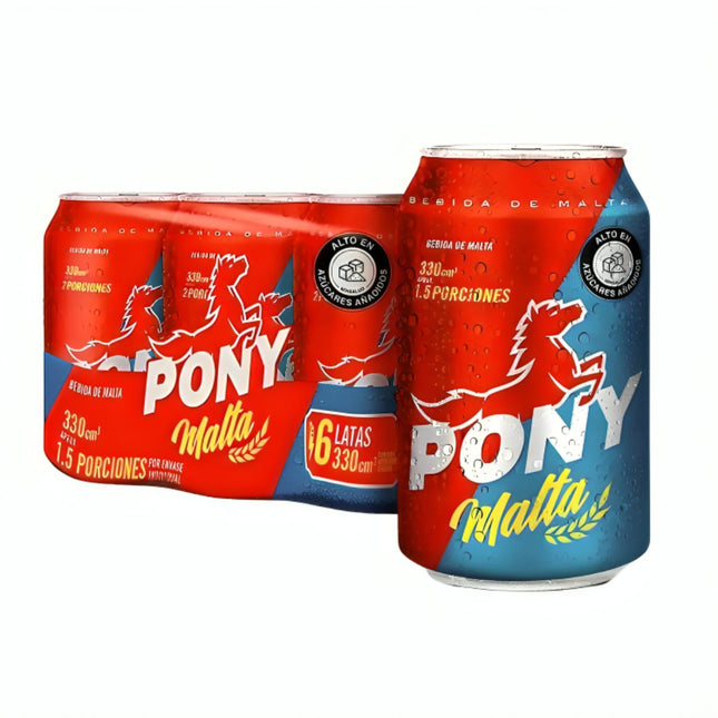 Pony Malta Can - 6 Pack - Sabores Market