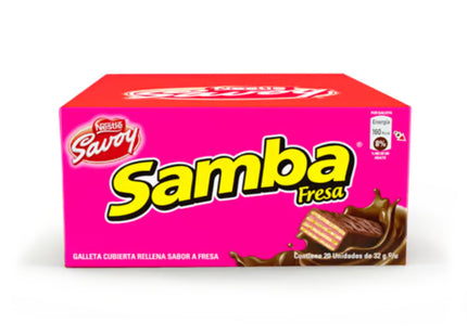 Samba Fresa Caja - 20 Unidades - Sabores Market