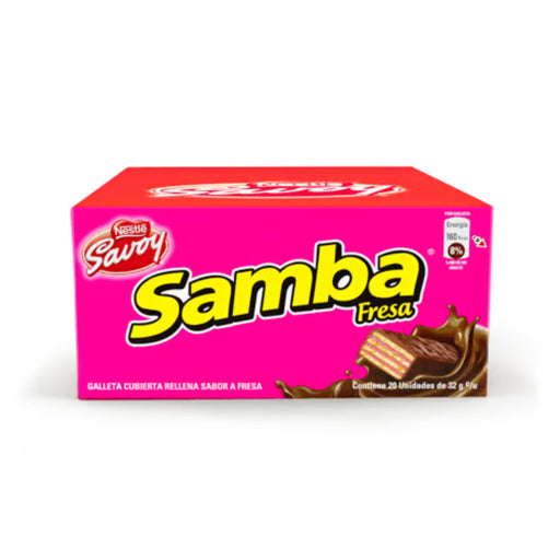 Samba Fresa Caja - 20 Unidades - Sabores Market