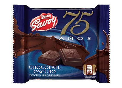 Savoy Carre Chocolate Oscuro Box - 10 Unidades - Sabores Market