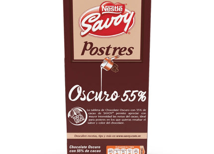 Savoy Chocolate Oscuro 55% Box - 4 Unidades - Sabores Market